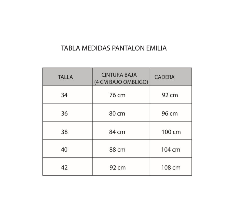 PANTALÓN EMILIA (Pre venta - entrega 23 de Julio)