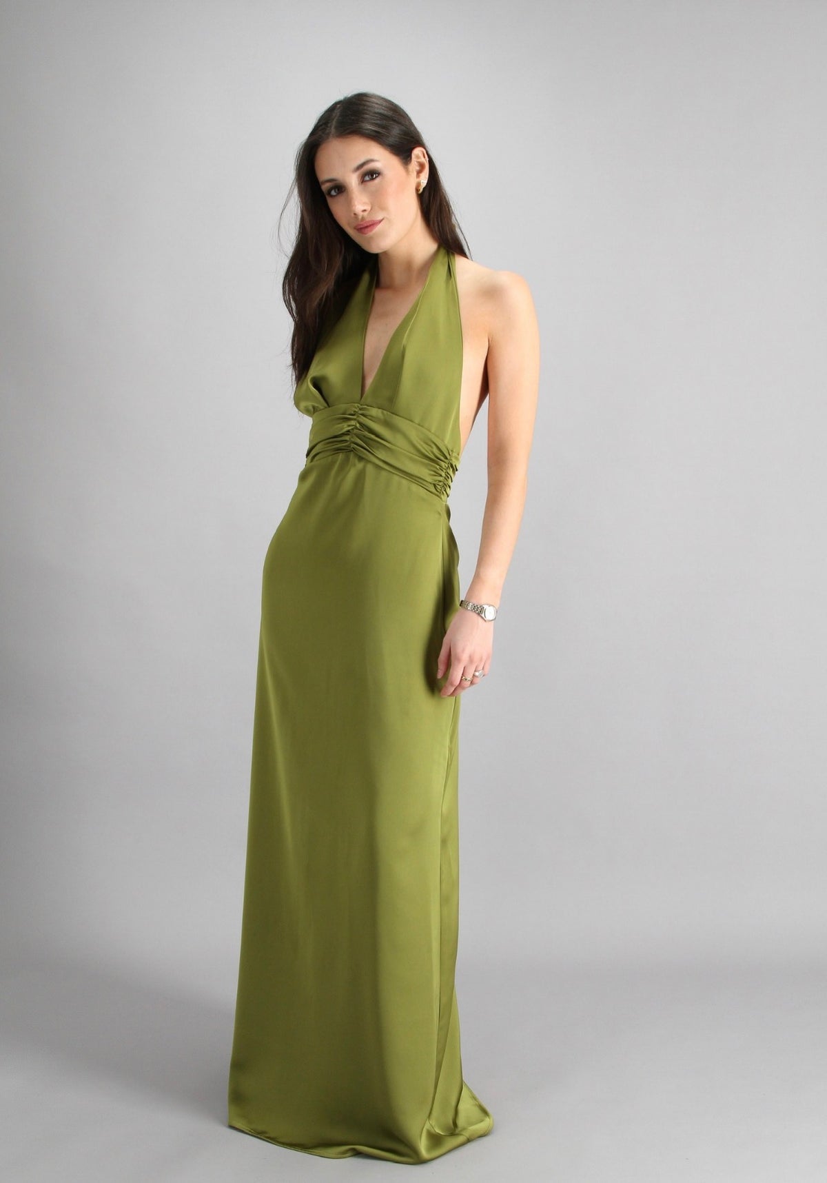 VESTIDO AITANA VERDE OLIVA
