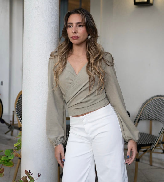 BLUSA MARÍA VERDE