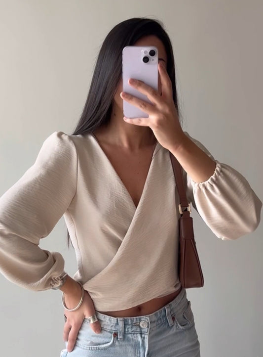 BLUSA ARONA CREMA