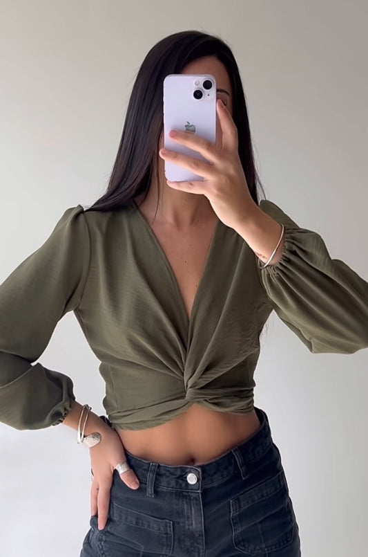 BLUSA ARONA VERDE MILITAR