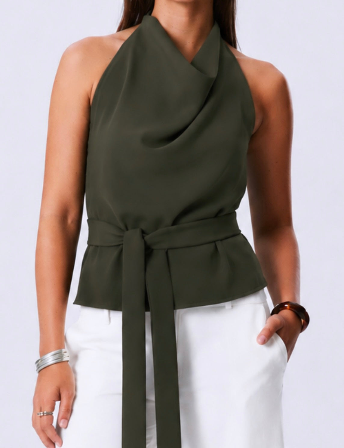 BLUSA MILAN VERDE OLIVA