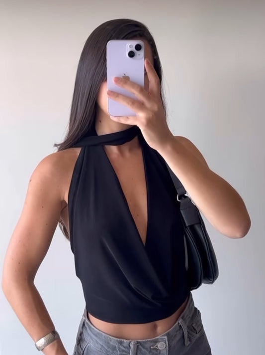 TOP DELU NEGRO