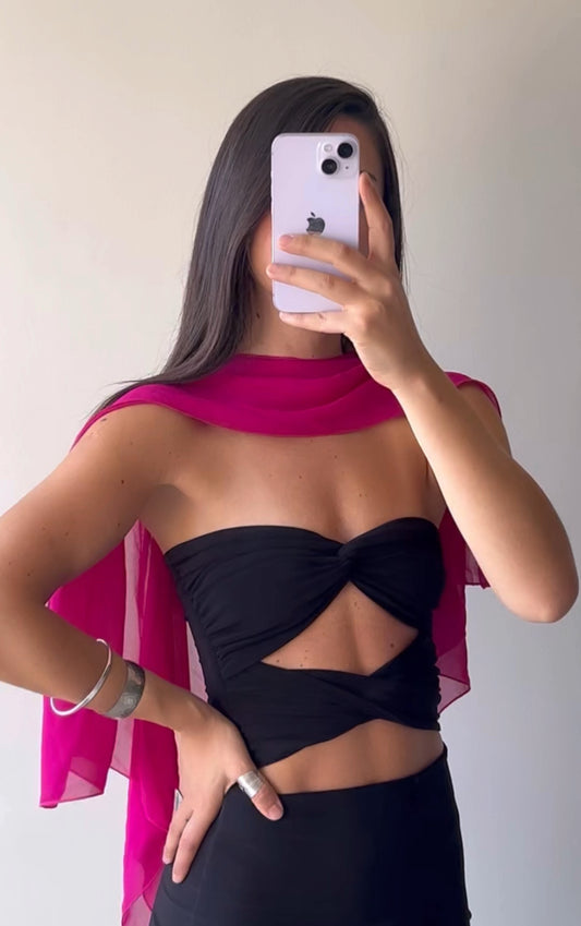 CAPA GASA FUCSIA